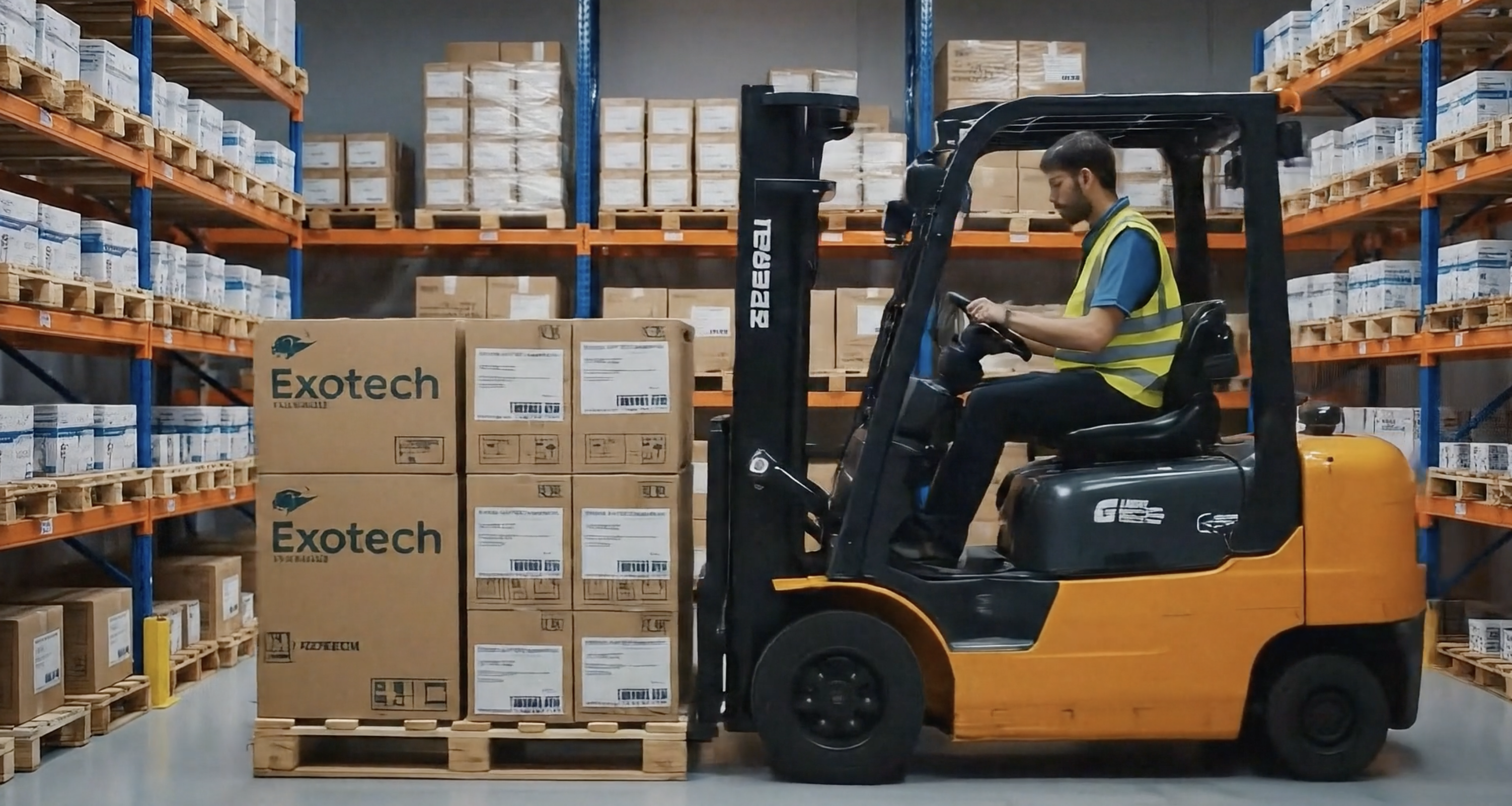 Склад Exotech с оборудованием и реагентами